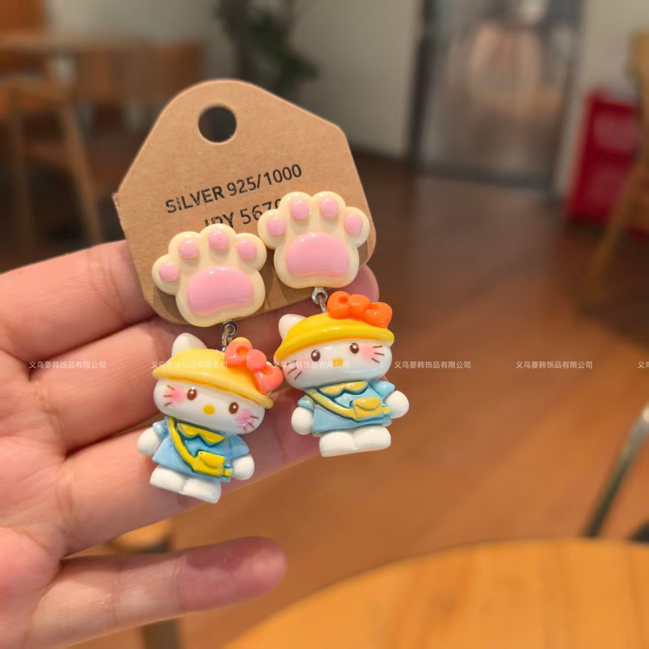 Wholesale Handmade 925 silver needle summer cartoon earrings small fresh earrings sweet